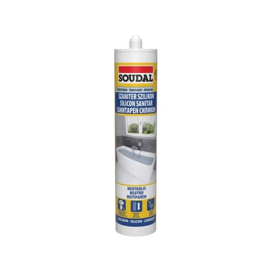 Soudal szaniter szilikon neutrális fehér 280ml 15db/doboz