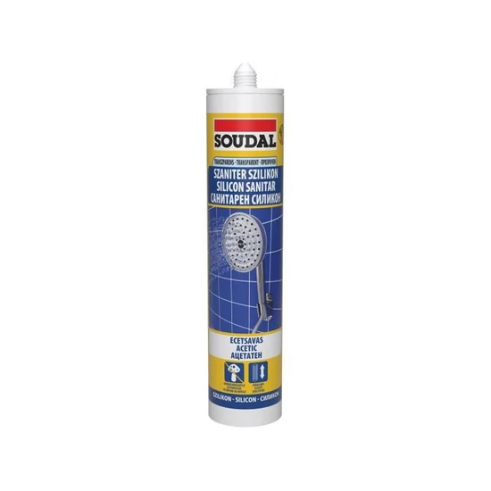 Soudal szaniter szilikon transzparens 280ml 15db/doboz