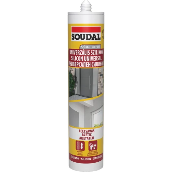 Soudal szaniter szilikon szürke 280ml 15db/doboz