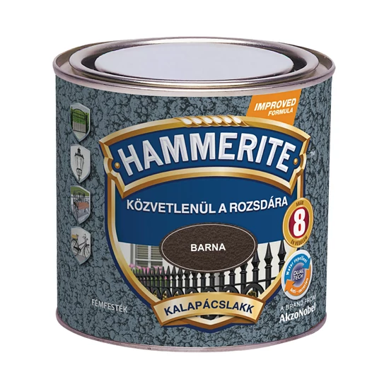 Hammerite fémfesték kalapácslakk barna 0,25L