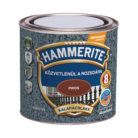 Hammerite fémfesték kalapácslakk piros 0,25L