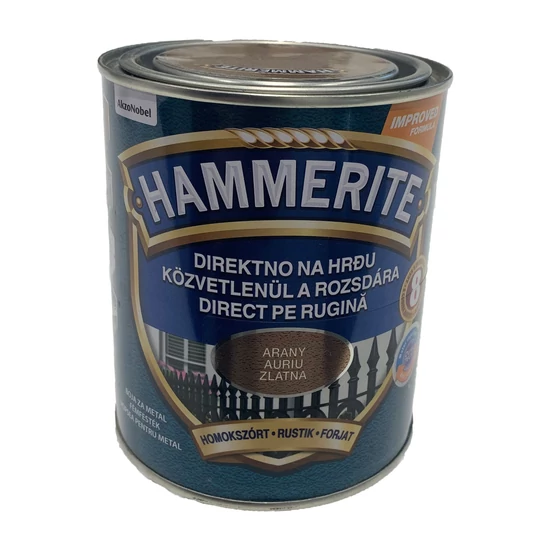 Hammerite fémfesték homokszórt arany 0,75L