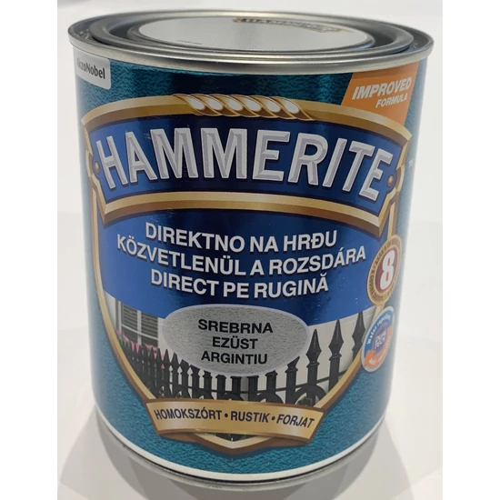 Hammerite fémfesték homokszórt ezüst 0,75L