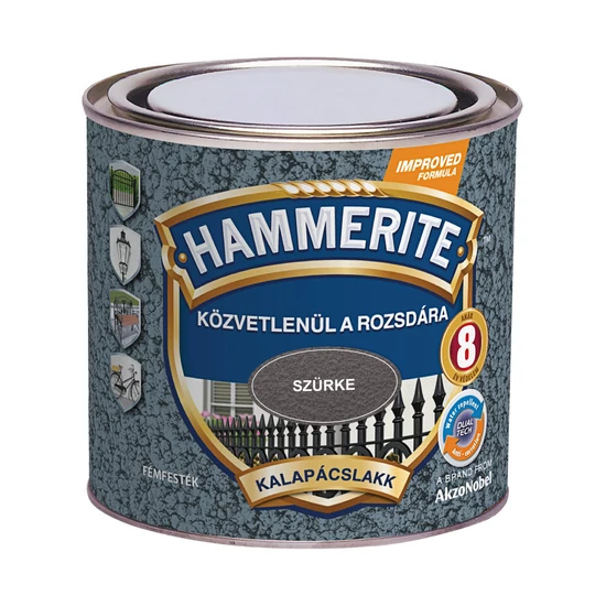 Hammerite fémfesték kalapácslakk szürke 0,75L