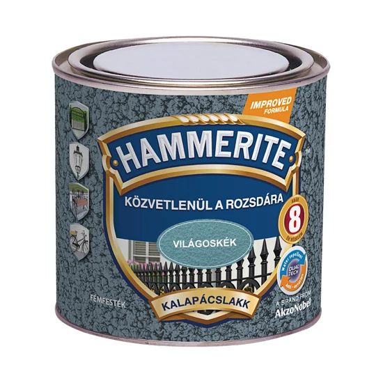 Hammerite fémfesték kalapácslakk világoskék 0,75L