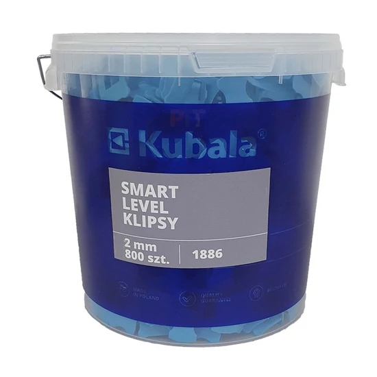KUBALA SMART LEVEL fugázó klipsz 2,0mm 800db/20L vödör