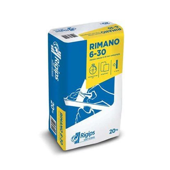 Rigips Rimano 6-30 beltéri glett 20kg 40zsák/raklap