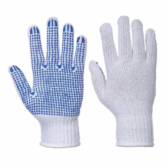 Portwest PVC pontozott kesztyű A111 fehér/kék L