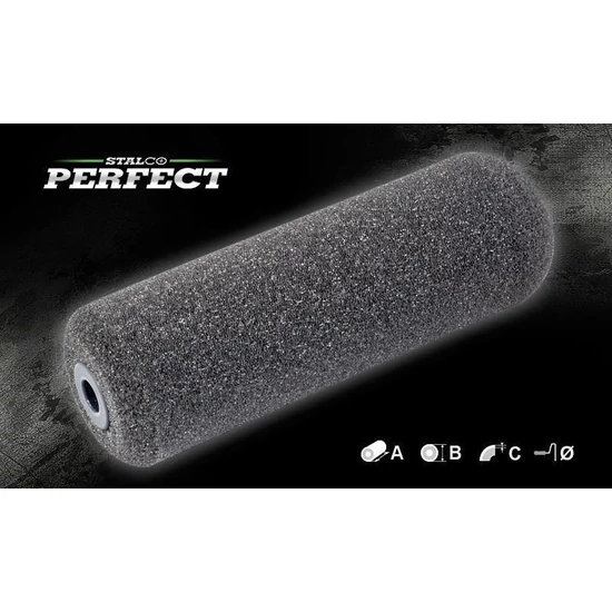 Stalco Perfect Festőhenger akrilhoz fekete 110x35x6mm