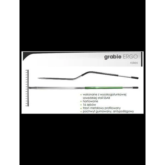 Stalco Perfect Gereblye fém nyéllel 16 fogas