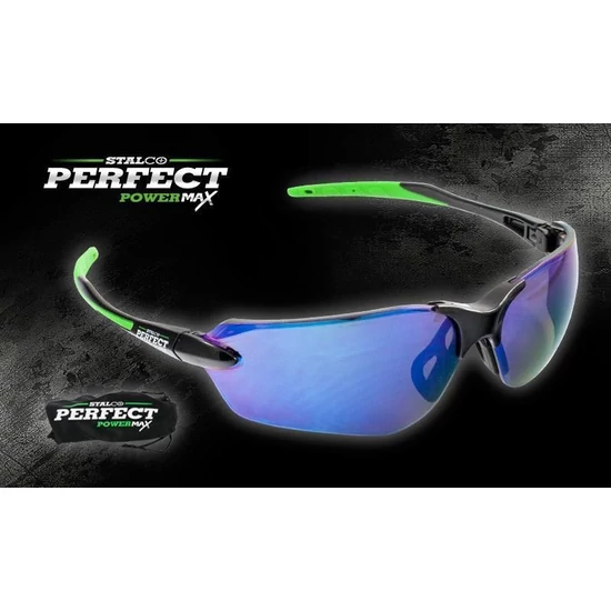 Stalco Perfect Powermax Védőszemüveg szinezett rewo bevonatos UV szűrős