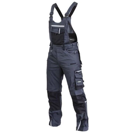 Stalco Perfect  Powermax Professional Flex Line munkavédelmi kertész nadrág sötétszürke/fekete 3XL