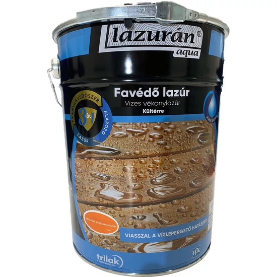 Trilak Lazurán aqua favédő lazúr 3in1 brazil mahagóni 9L