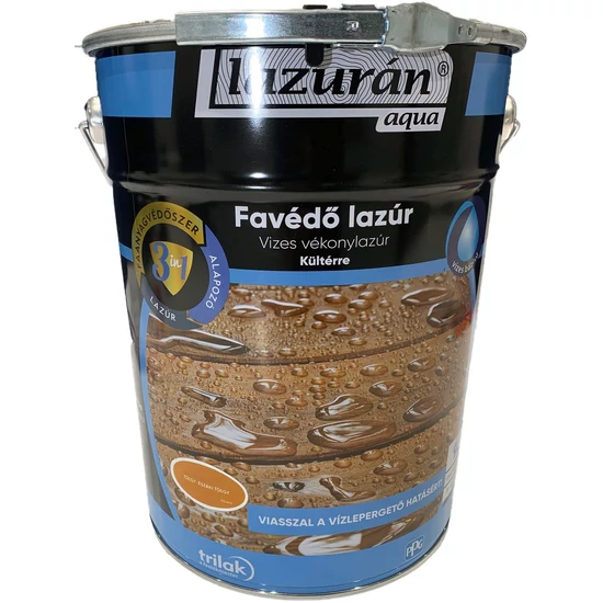 Trilak Lazurán aqua favédő lazúr 3in1 tölgy 9L