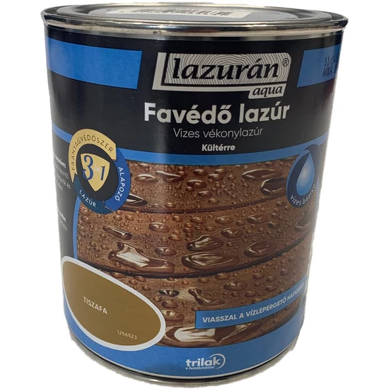 Trilak Lazurán aqua favédő lazúr 3in1 tiszafa 0,75L