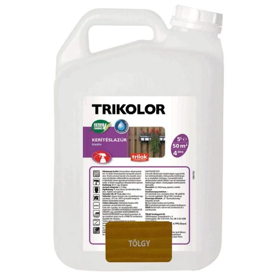 Trilak Trikolor kerítéslazúr tölgy 5L