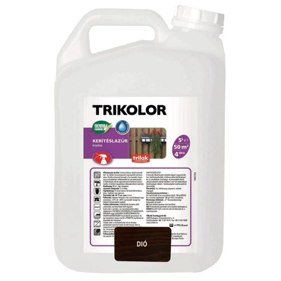 Trilak Trikolor kerítéslazúr dió 5L