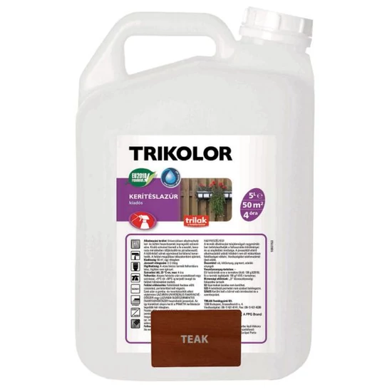Trilak Trikolor kerítéslazúr teak 5L