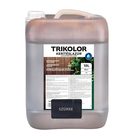 Trilak Trikolor kerítéslazúr szürke 10L