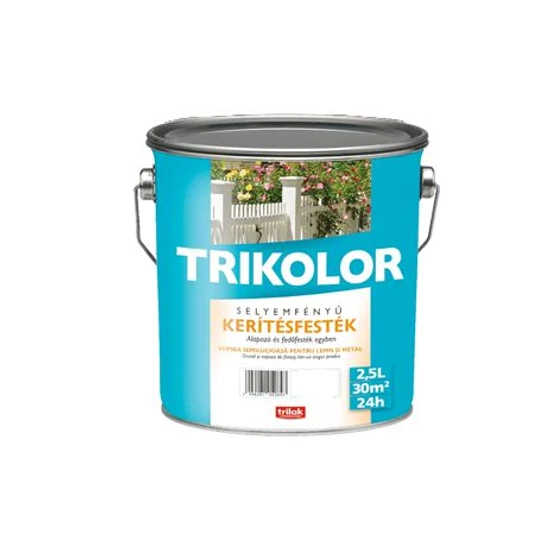 Trilak Trikolor sf. kerítésfesték fehér 2,5L
