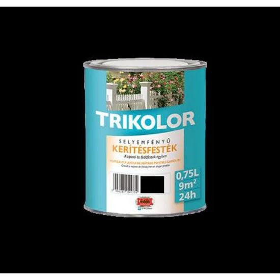 Trilak Trikolor sf. kerítésfesték koromfekete 0,75L