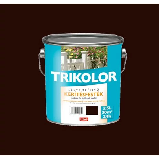 Trilak Trikolor sf. kerítésfesték csokoládé barna 2,5L
