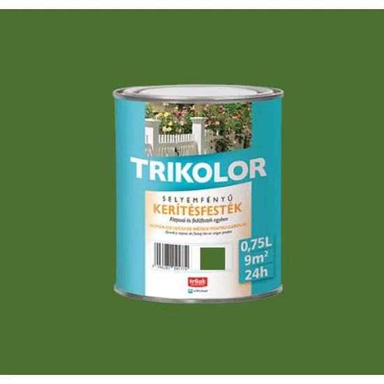 Trilak Trikolor sf. kerítésfesték babérzöld 0,75L