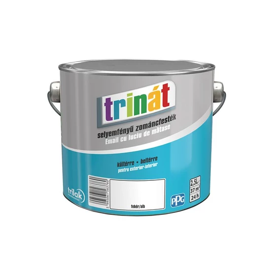 Trilak Trinát sf. zománcfesték 100 fehér 2,5L