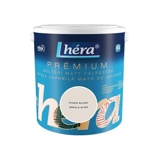 Trilak Héra Prémium beltéri falfesték fehér agyag 2,5L