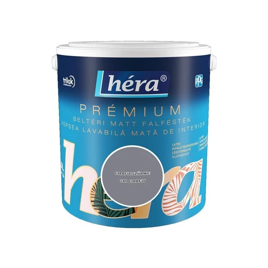 Trilak Héra Prémium beltéri falfesték grafit szürke 2,5L