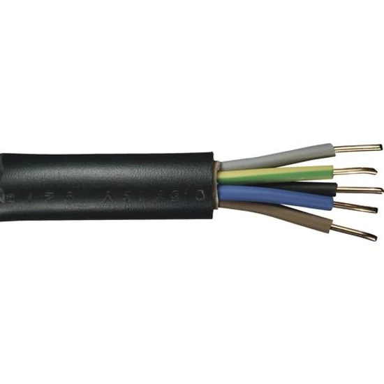 Erőátviteli kábel NYY-J 5x10 RE 0,6/1 kV fekete