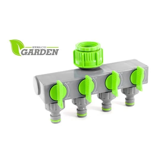 Stalco Garden elzárható négyutas csapcsatlakozó 3/4"-1"
