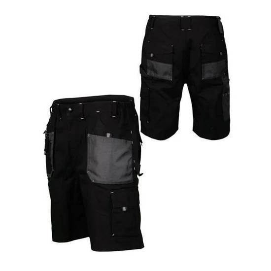 Stalco Basic Line Black rövid munkanadrág fekete 2XL