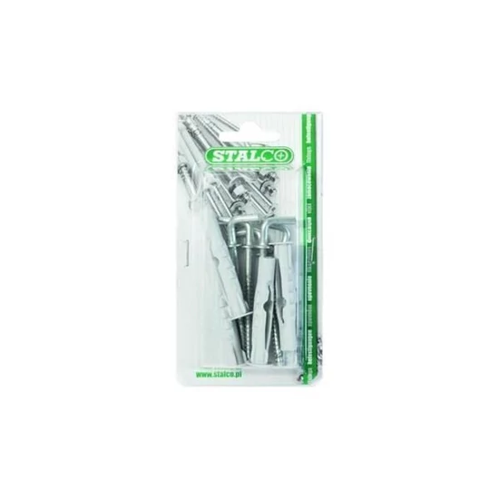 Stalco univerzális tipli egyenes kampóval 8x65 5db/csomag