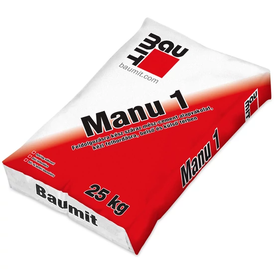 Baumit Manu 1 durva vakolat 25kg