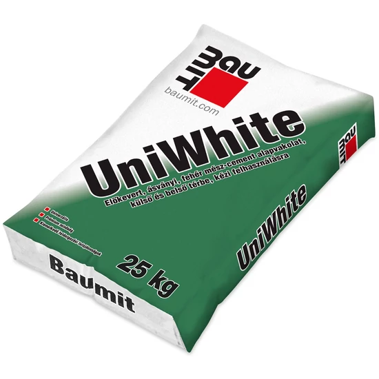 Baumit UniWhite alapvakolat fehér 25kg
