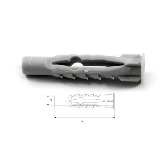Stalco univerzális nylon dübel 8x50mm 200db/doboz
