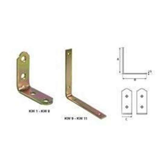 Stalco Sarokvas 100x100x20mm ; vastagság: 2,0mm