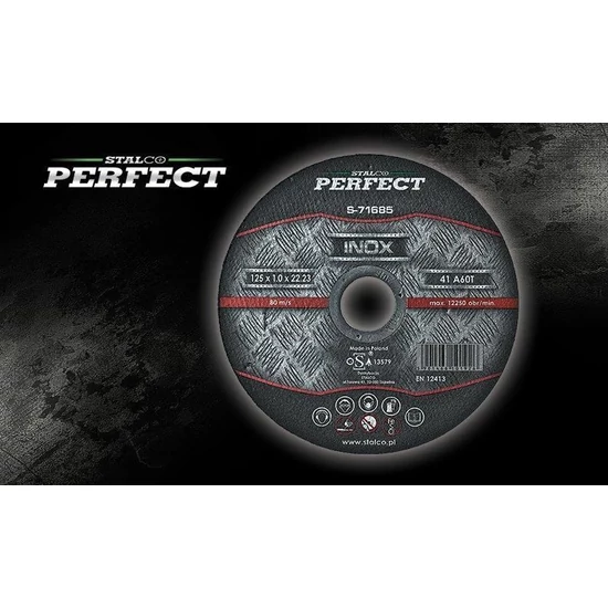 Stalco Perfect Vágókorong INOX 115x1,0x22,23mm