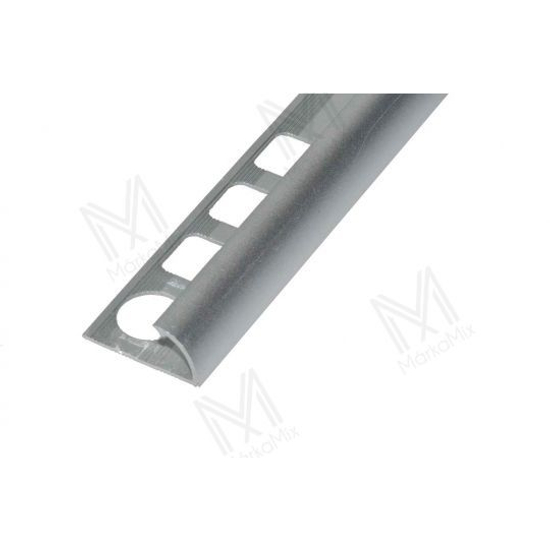 Salag aluminium élvédő íves 8mm eloxált ezüst 2,5m