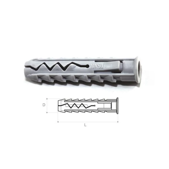 Stalco műanyag tipli 6x30mm 1000db/doboz