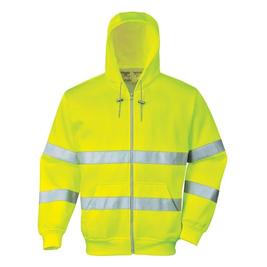 Portwest HI-VIS láthatósági zippzáros pulóver B305 sárga M