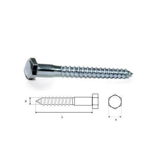 Stalco hatlapfejű facsavar horganyzott 10x140mm 5kg/doboz