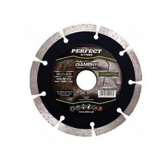 Stalco Perfect gyémántvágókorong tárcsa szegmentált 125x2x22,23mm