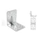 Stalco Erősített sarokösszekötő szeglemez 2.5mm/120x90x40mm