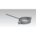 Trifa RAL 8011 barna csőbilincs 33-as, 25cm