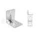 Stalco Erősített sarokösszekötő szeglemez 2.5mm/120x90x40mm
