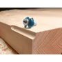 KWB Profi csapágyas félkör kerekítő holker felsőmaró kés 8x25,7mm R=6,35