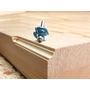 KWB Profi csapágyas "gyöngyfúró" holker profil felsőmaró kés 8x39,2mm R=4,9/6,35